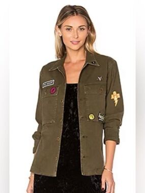 AGOLDE PREMIUM x REVOLVE Stella Utility Shirt Jacket Military In Paradise XS